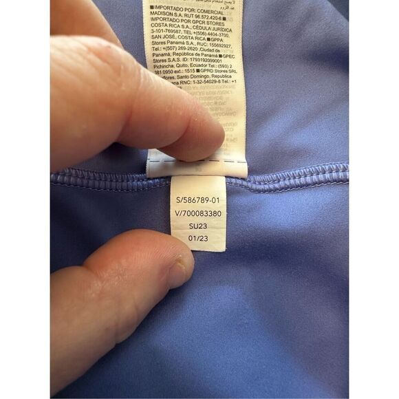 Athleta Mile Marker 2n1 Running Shorts Blue Purple Women’s Sz XL - Picture 8 of 8